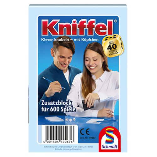 Kniffel pads for 600 games, 30 db in display (49067) Társasjáték