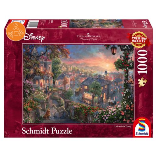 Disney Puzzle, Susi és Tekergő, 1000 db (59490)