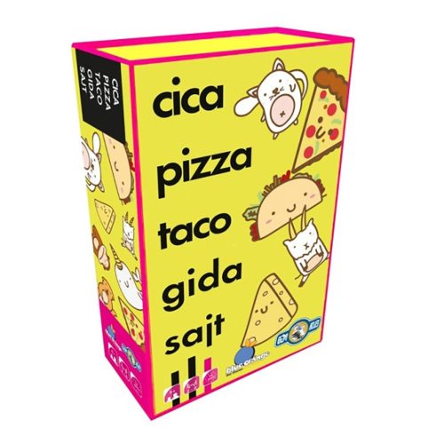 Cica, pizza, taco, gida, sajt kártyajáték