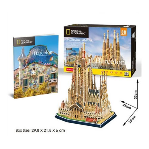 3D puzzle City Travel Barcelona, Sagrada Família - 184 db