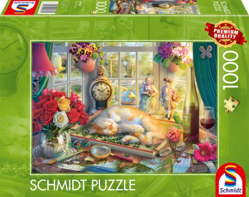 Puzzle time with the cat (59789) 1000 db  Kirakó