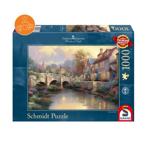 Cobblestone Brooke, Thomas Kinkade, 1000 db (57466)